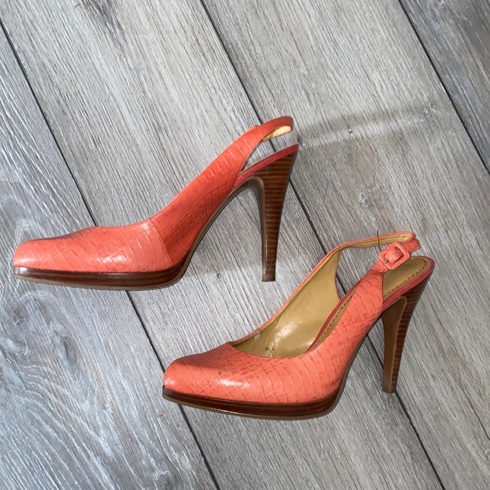 Nine West Peach heels